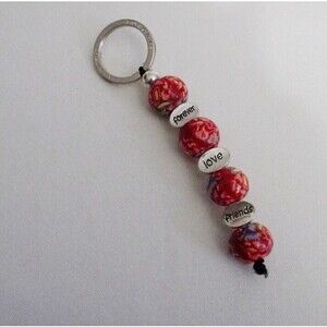 Calypso Studios Big Bead Forever Love Friends Keychain Bag Charm